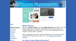 Desktop Screenshot of flygresor-billiga.se